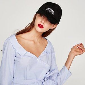 Zara Off-Shoulder Wrap Crossover Shirt